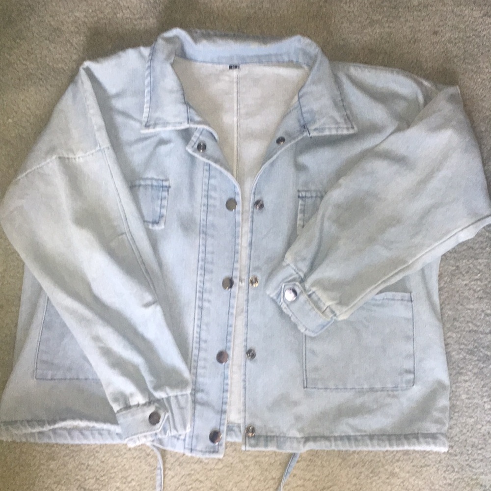 Oversized denim jacket